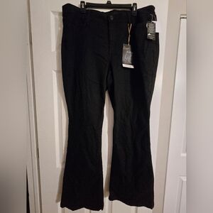 NWT Royalty for me black flare jeans